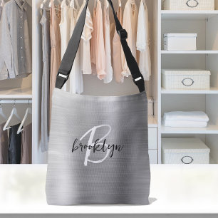 Sac Ajustable Monogramme noir et blanc en écriture manuscrite su