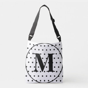 Sac Ajustable Monogramme Pois blancs géométriques
