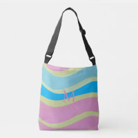 Monogramme rose Bleu Jaune Design moderne