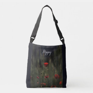 Sac Ajustable Moody Red Poppy, Fourre-tout Cross Bag