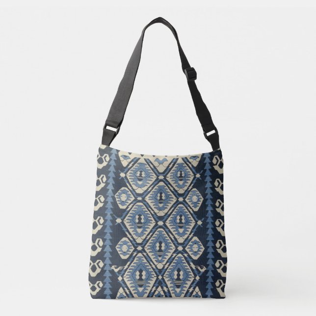 Sac Ajustable Moquette orientale turque Perse bleu (Devant)