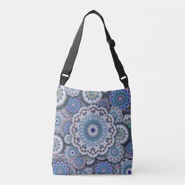 Sac Ajustable mosaïque damas perse fleurs mandala chic élégant (Devant)