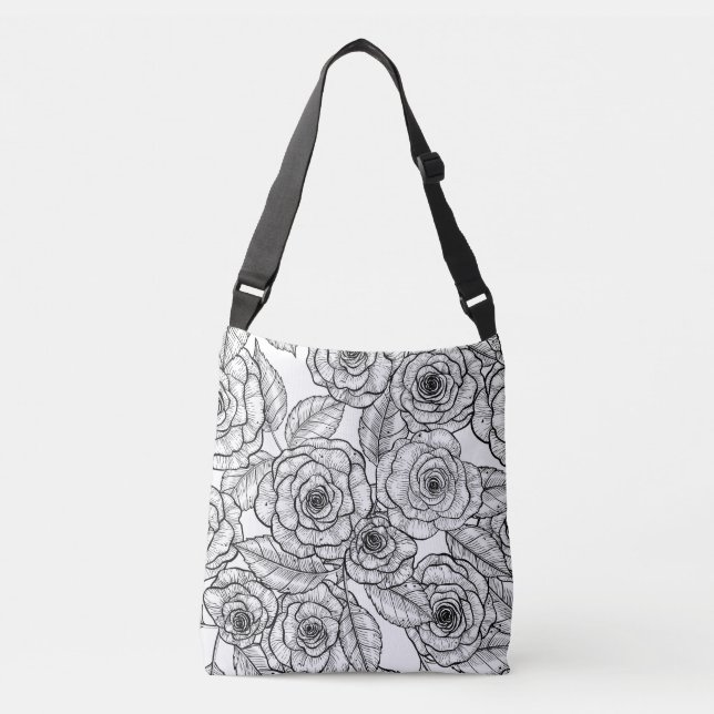 Sac Ajustable motif à main rose (Devant)