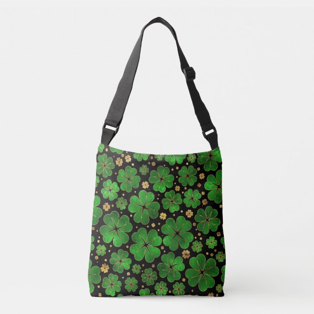 Sac Ajustable Motif à quatre feuilles Shamrock chanceux (Devant)