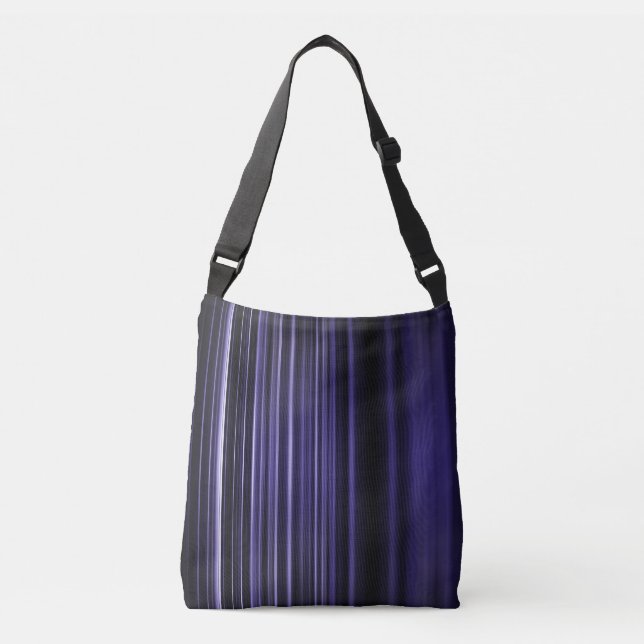 Sac Ajustable Motif à rayures violettes foncées (Devant)