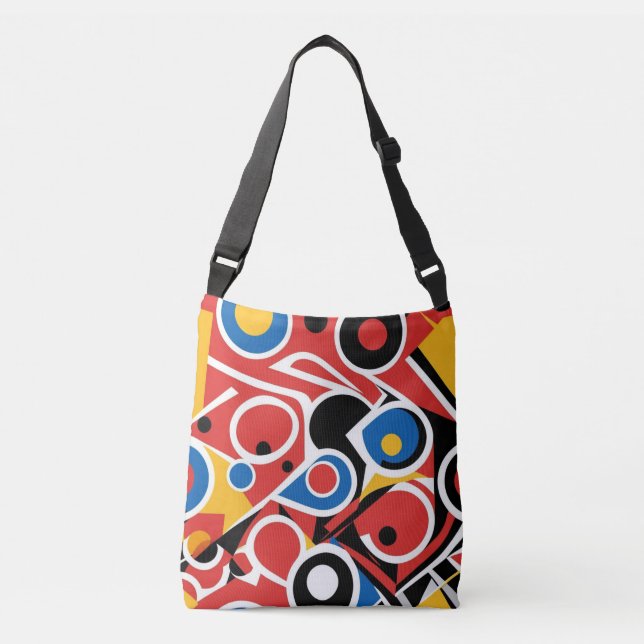 Sac Ajustable Motif Abstrait Inspiré du Bauhaus (Devant)