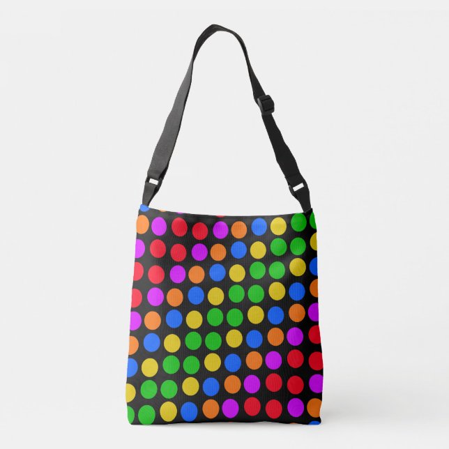 Sac Ajustable Motif arc-en-ciel lignes pointillées (Dos)