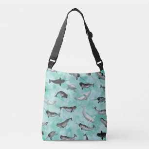 Sac Ajustable Motif arctique de Narwhals et de belugas