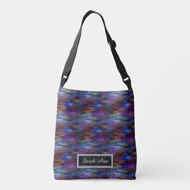 Sac Ajustable Motif bleu avec nom sur tableau noir (Dos)