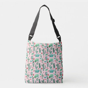 Sac Ajustable motif cactus et ladybug - arrière - plan rose clai