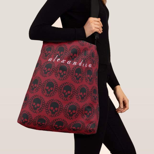 Sac Ajustable Motif crâne Halloween Punk Goth Choisir n'importe  (De près)