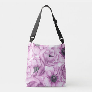 Sac Ajustable Motif d'aquarelle des fleurs d'anémone