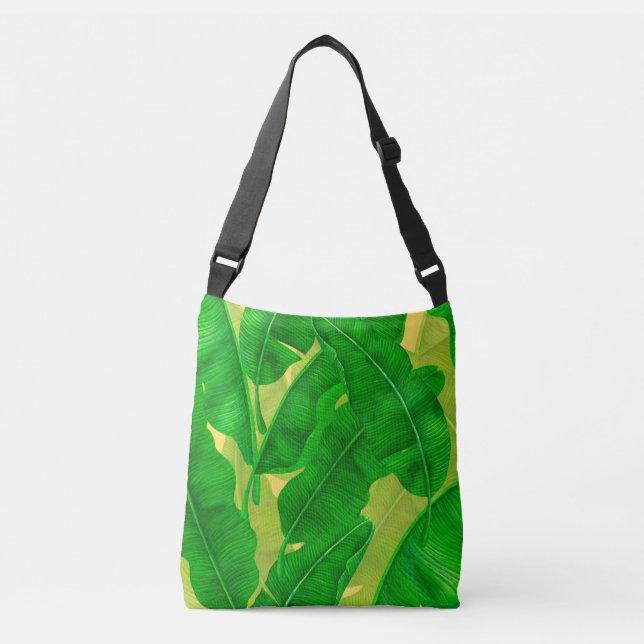 Sac Ajustable Motif d'aquarelle feuille Banana (Devant)