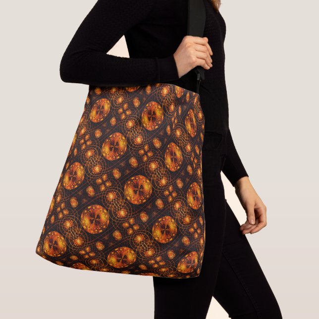 Sac Ajustable Motif d'art abstrait élégant boho moderne or #507 (De près)