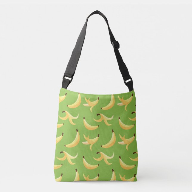 Sac Ajustable Motif de banane jaune rétro drôle éditable pour fê (Devant)