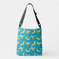 Motif de banane jaune rétro drôle éditable pour fê