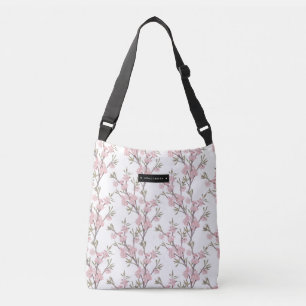 Sac Ajustable Motif de brindilles florales personnalisées rose