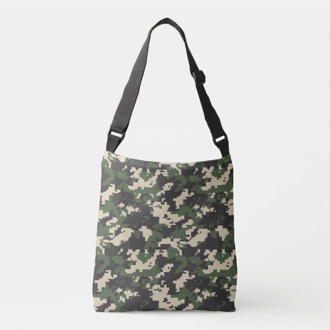 Sac Ajustable Motif de camouflage numérique vert (Devant)