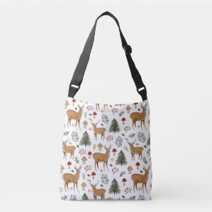 Sac Ajustable Motif de cerf de Noël vintage festif en bois 