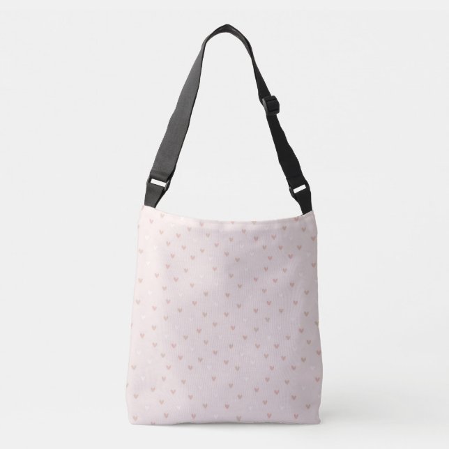 Sac Ajustable Motif de cœur minimal doux (Devant)