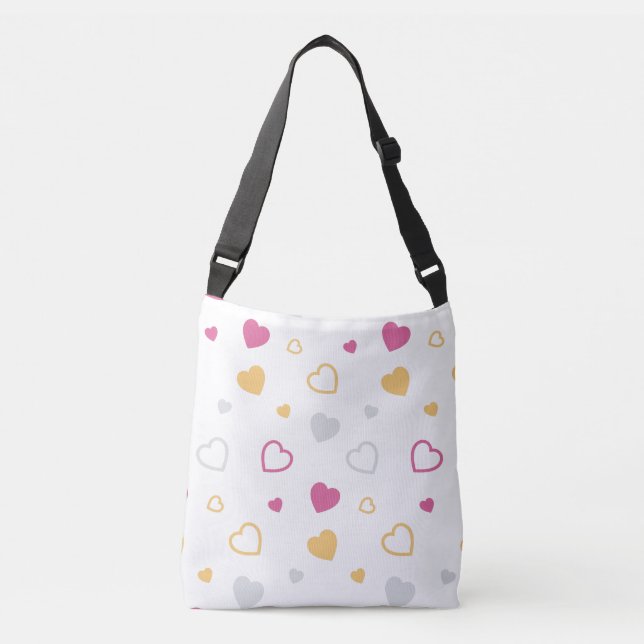 Sac Ajustable Motif de cœurs stylisés (Devant)