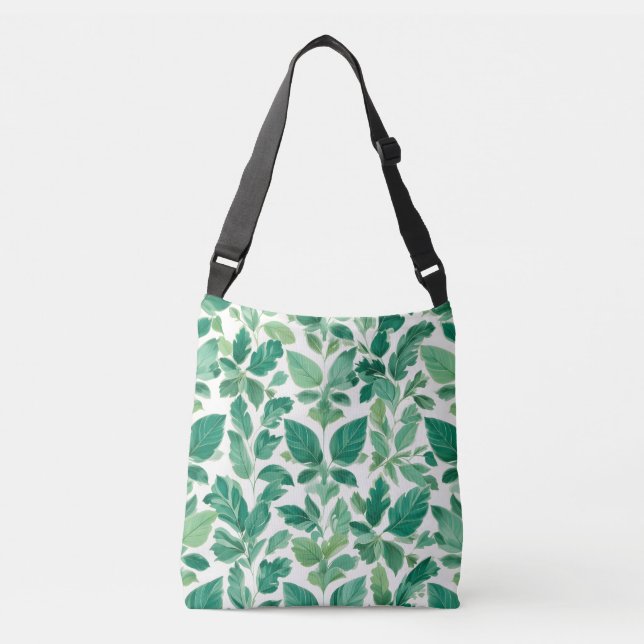 Sac Ajustable Motif de feuillage vert luxuriant (Devant)