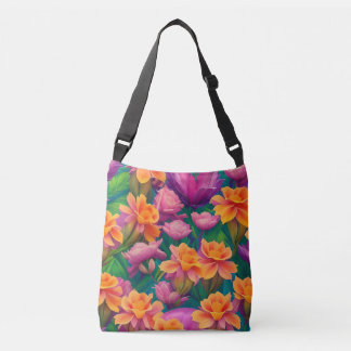 Sac Ajustable Motif de fleurs tropicales hawaïennes