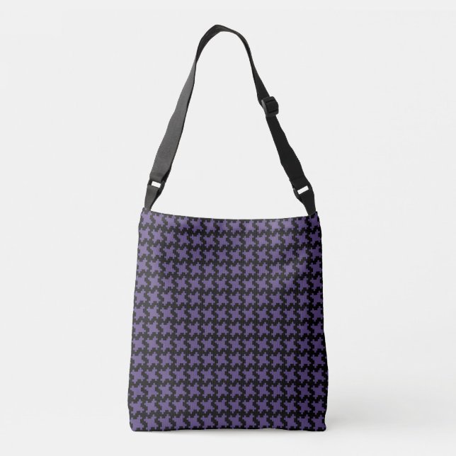Sac Ajustable Motif de Houndstooth sur Princess Blue Ladies (Dos)