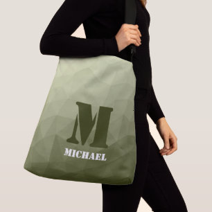Sac Ajustable Motif de maillage géométrique vert clair de l'armé