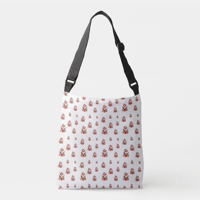 Sac Ajustable Motif de Noël - Cute rouge renard couturier motif (Devant)