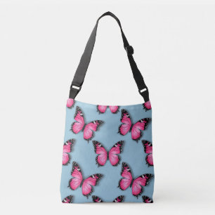 Sac Ajustable Motif de papillons rose vibreux