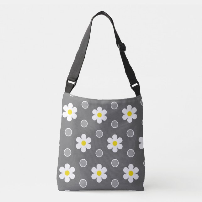 Sac Ajustable Motif de poches grises et blanches (Devant)