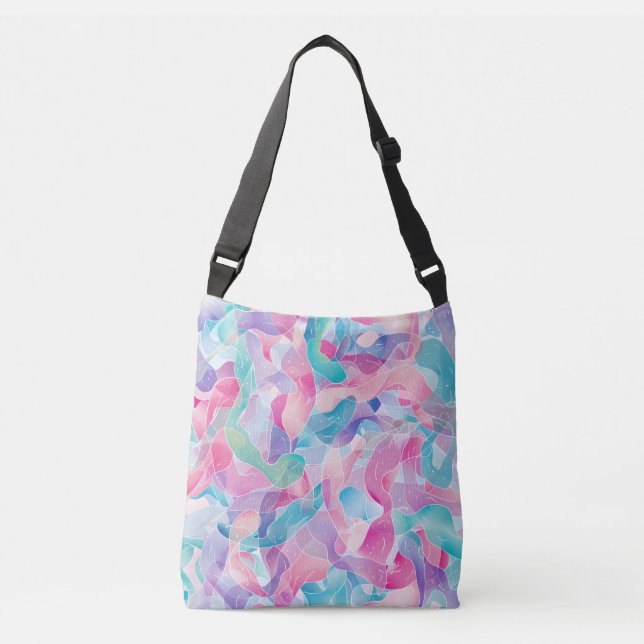 Sac Ajustable Motif de ruban abstrait pastel (Devant)