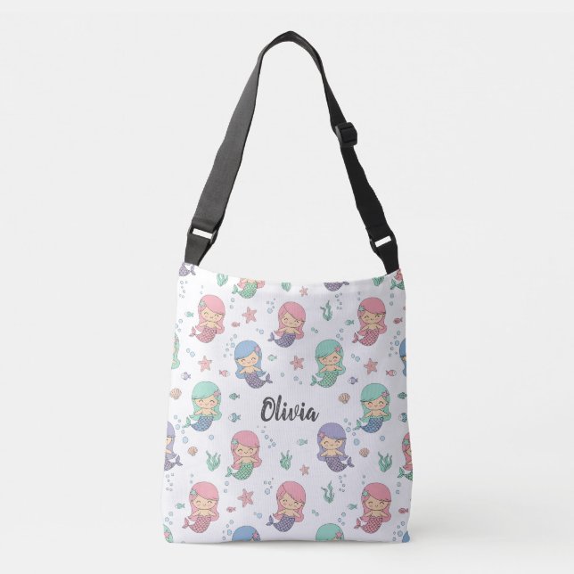 Sac Ajustable Motif de sirène de dessin animé mignon (Devant)
