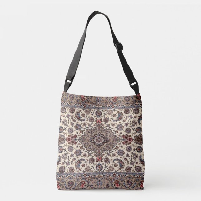 Sac Ajustable Motif de Tapis Persan à Fleurs Orientales (Dos)