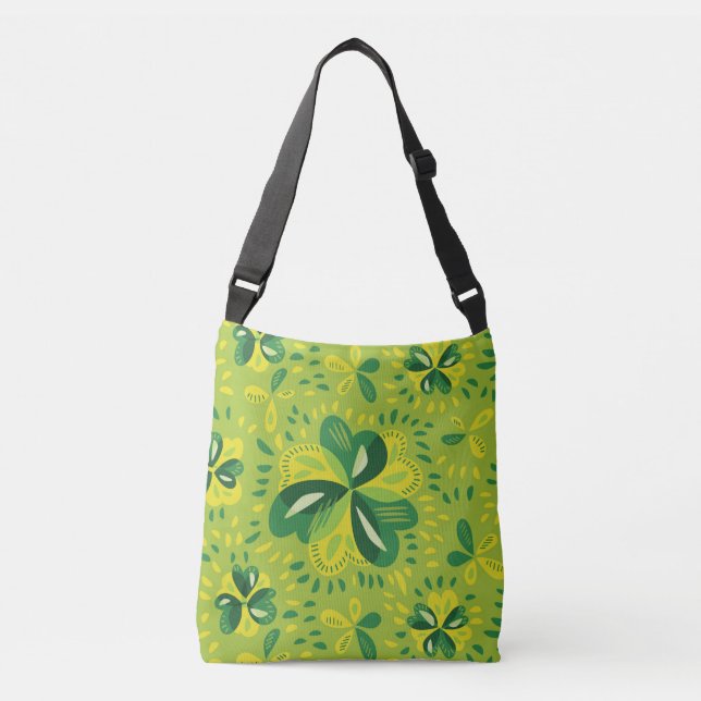 Sac Ajustable Motif de trèfle irlandais vert (Devant)