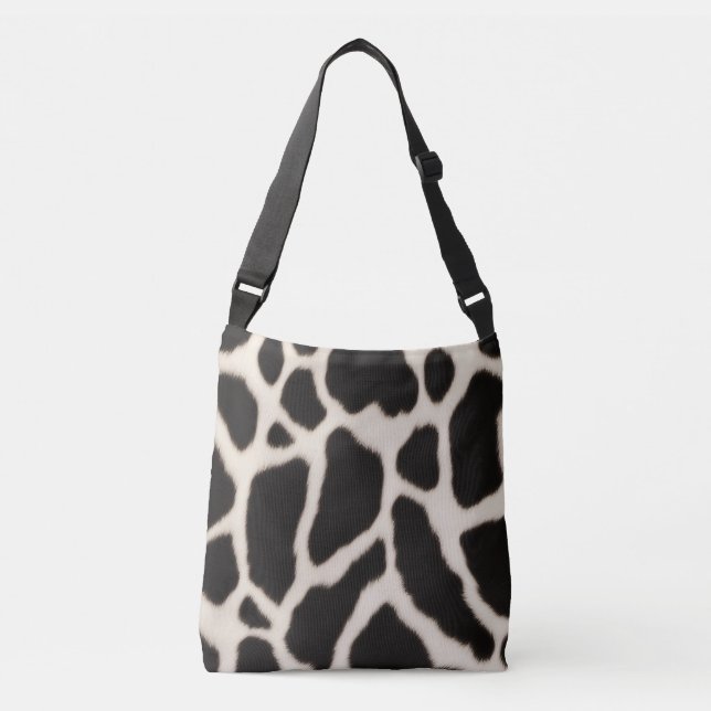 Sac Ajustable Motif de vache noir et blanc (Devant)
