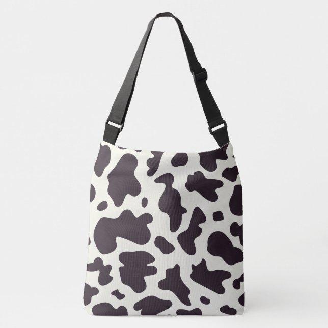 Sac Ajustable Motif de vache noir et blanc Imprimer (Devant)