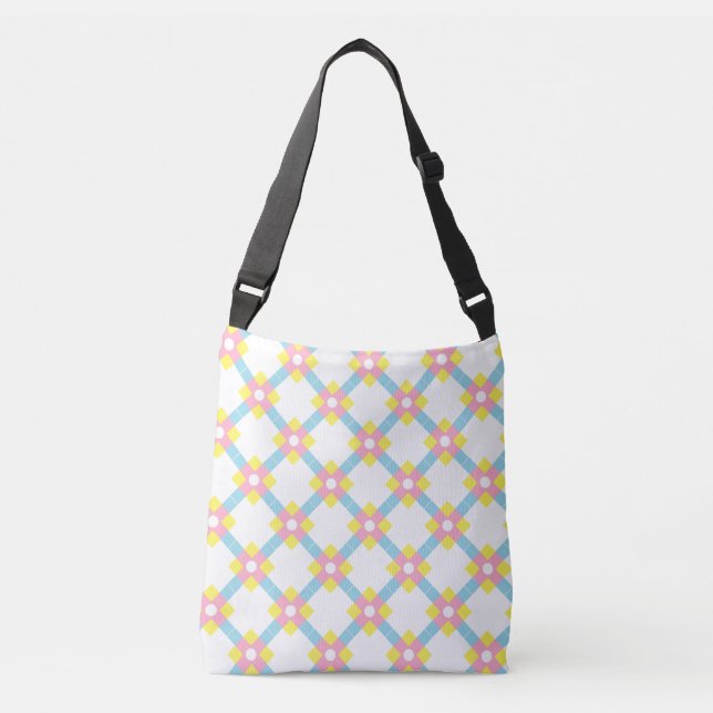 Sac Ajustable Motif diagonal croisé Inka coloré (Devant)