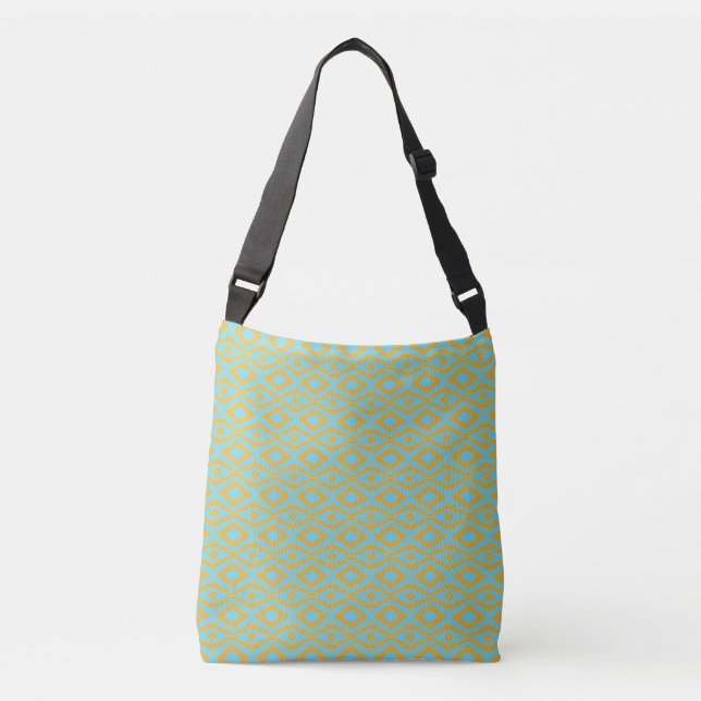 Sac Ajustable Motif diamant or bleu (Devant)
