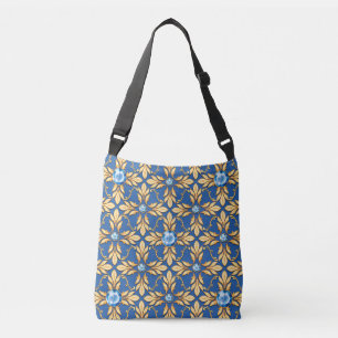 Sac Ajustable Motif doré sans couture avec pierres bleues 1