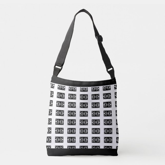 Sac Ajustable Motif élégant et stylé noir et blanc (Devant)
