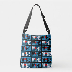 Sac Ajustable Motif en verre de vin rouge