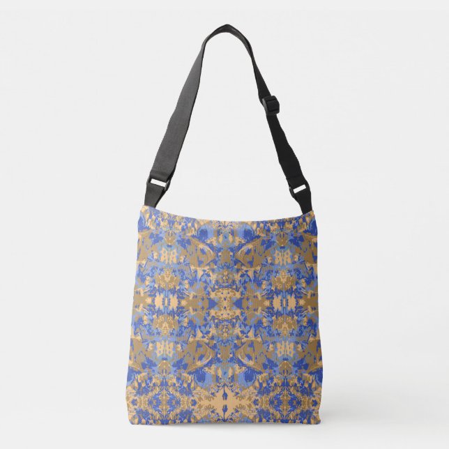 Sac Ajustable Motif exclusif bleu abstrait (Devant)