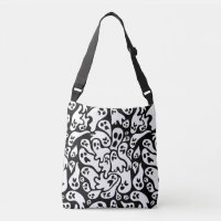 Motif fantôme noir et blanc