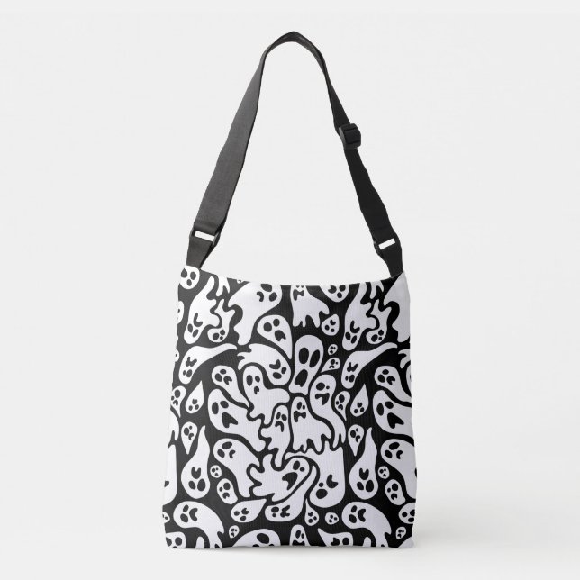 Sac Ajustable Motif fantôme noir et blanc (Devant)