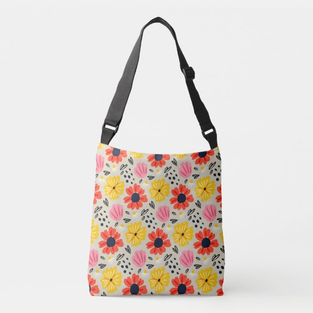 Sac Ajustable Motif Fleur de Printemps  (Devant)
