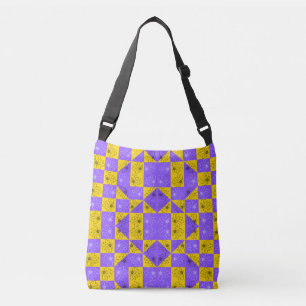 Sac Ajustable Motif floral à damier géométrique esthétique