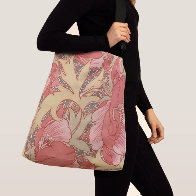 Sac Ajustable Motif floral de Nouveau d'art de pavots de William (De près)