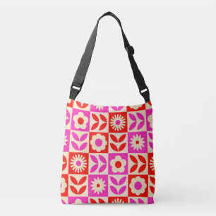 Sac Ajustable Motif floral rétro vibrant